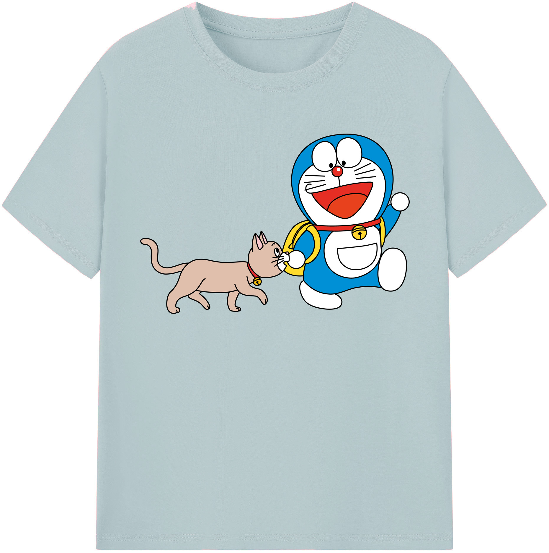 （画像用） ドラえもん Doraemon 綿100％半袖Tシャツ（フロントプリント）